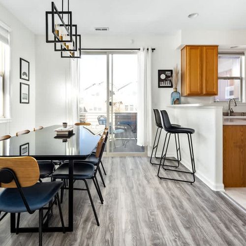 Dining table seats 8