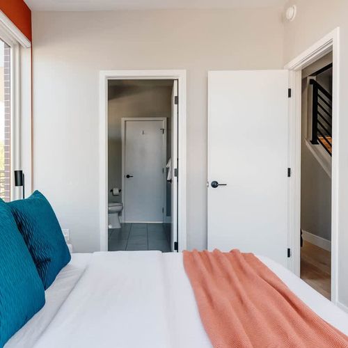 Queen bedroom 2 with shared ensuite bathroom