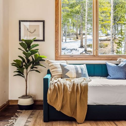 Daybed area on the top level