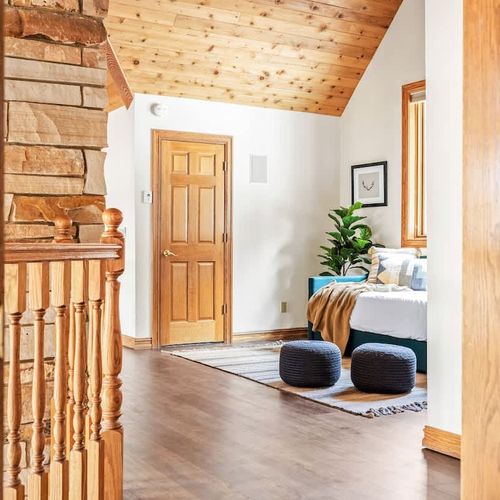 Daybed area on the top level