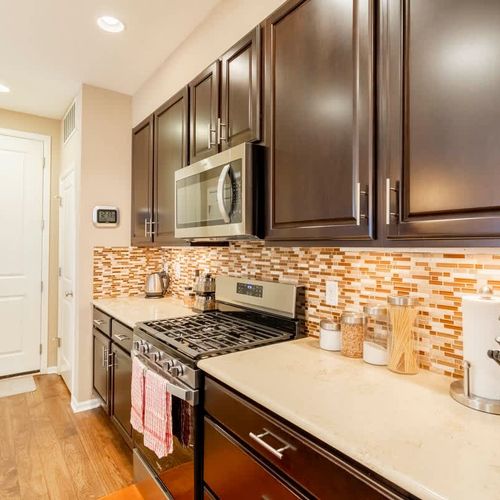 Kitchen with pantry storage