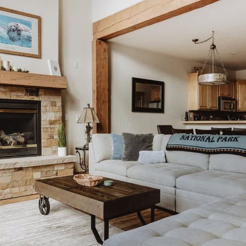 Living room with seating and flatscreen TV