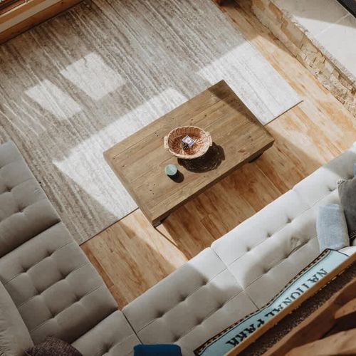 Living room overhead view