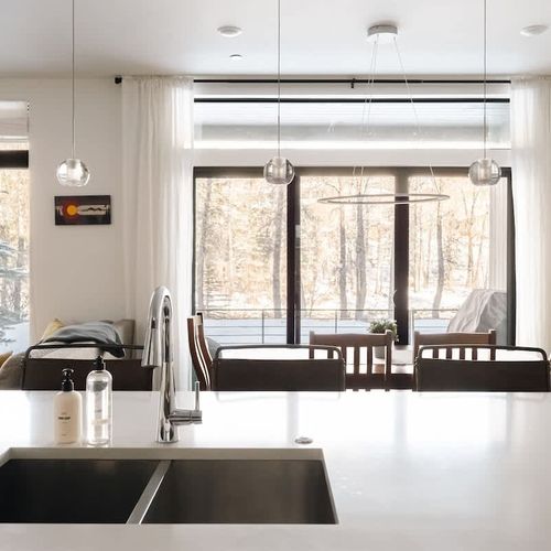 View of Blue River from the kitchen