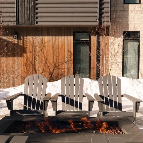 Complex's shared fire-pit