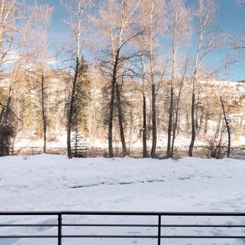 View of Blue River from the patio