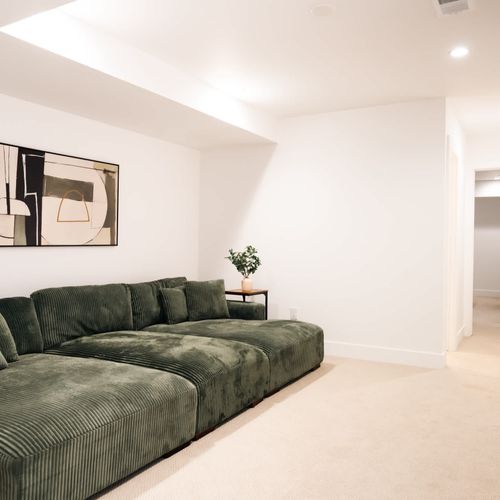 Basement living area