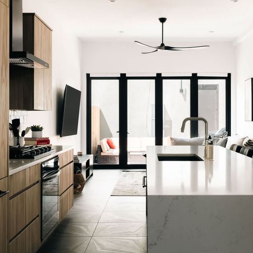 Bright and open kitchen