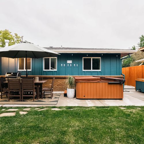 Daytime in the backyard