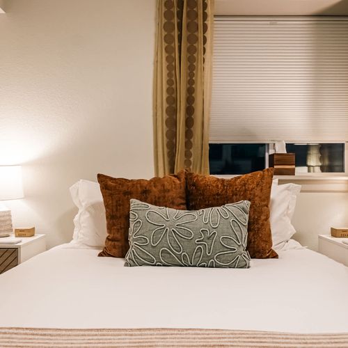 Bedroom 4 in basement with queen bed