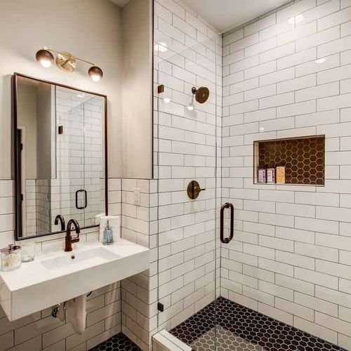 Room 2- Bathroom with walk in shower