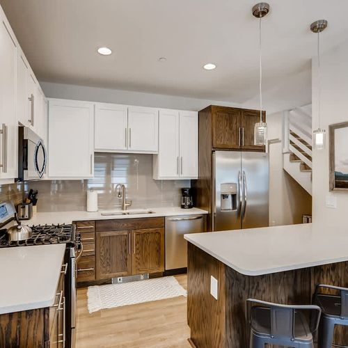 Fully stocked kitchen for home cooked meals!