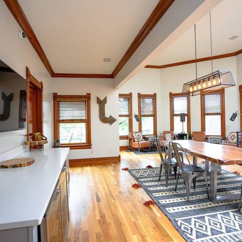 The upstairs common area