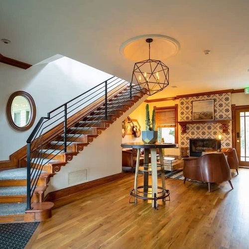 The downstairs common area.