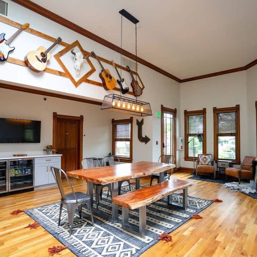 The common areas inside of the main home.