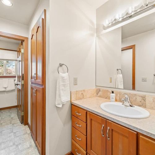 2of 4 bathrooms at the property.