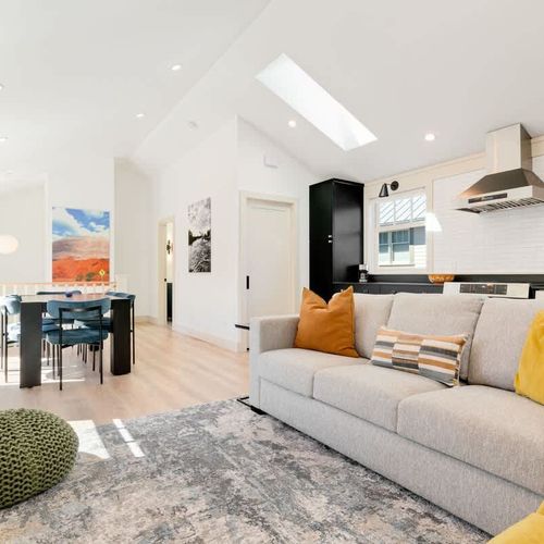 Open concept living with lots of fresh air and natural light.