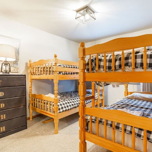 Two, twin sized bunk beds for friends or kids!