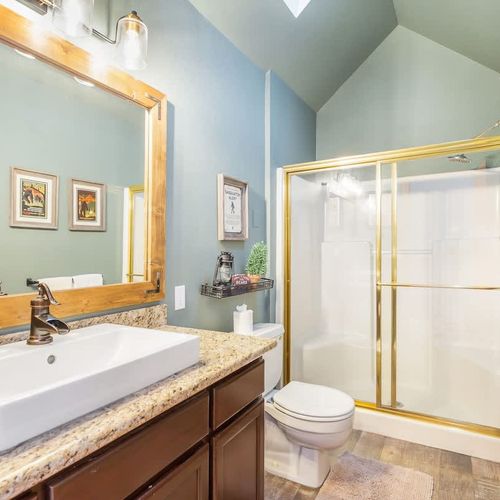 The second bathroom upstairs.