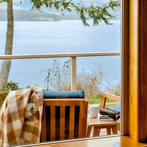 Watch for whales with your morning coffee.