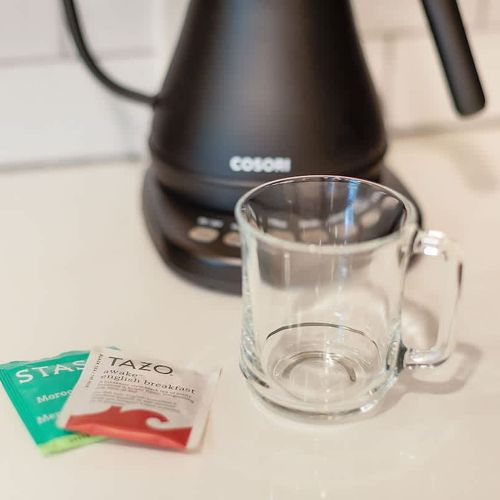 Kickstart your day with a perfect brew: our coffee station is here to energize your mornings.