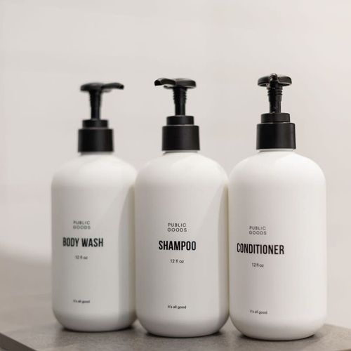 Clean, simple, and eco-friendly: enjoy our selection of Public Goods bathroom products, curated for your wellness.