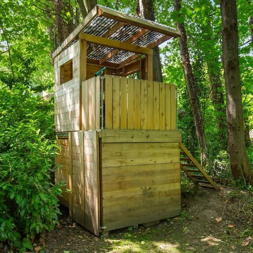 Let imaginations soar: our kids' treehouse is a whimsical haven nestled in nature's embrace.