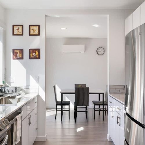 Seattle's essence captured indoors: From our welcoming front door to the cozy corners of our living space.