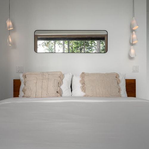 Large king bed in the primary suite