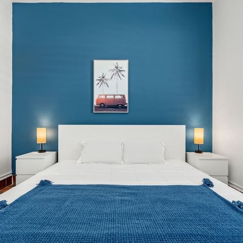 Step into a world of comfort and style; our bedroom is designed to be your personal retreat adorned with tasteful artwork.