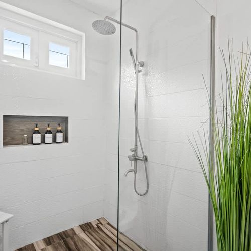 A clean and minimalist bathroom