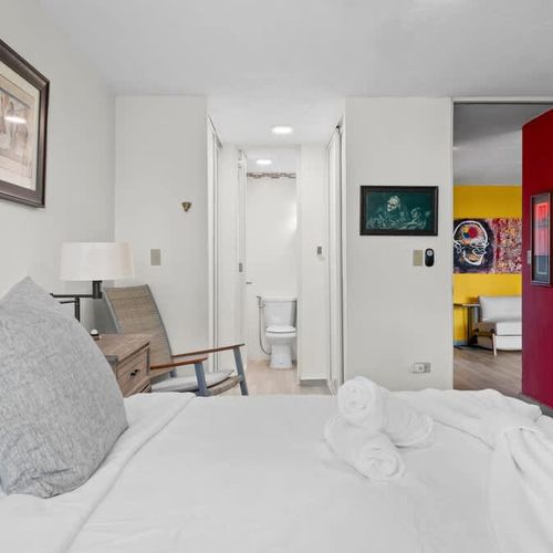 Contemporary open-concept living space for seamless comfort and entertaining. Perfect for socializing.