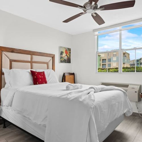 Elegantly appointed bedroom with a cozy bed and tranquil ambiance. Your peaceful haven for sweet dreams.