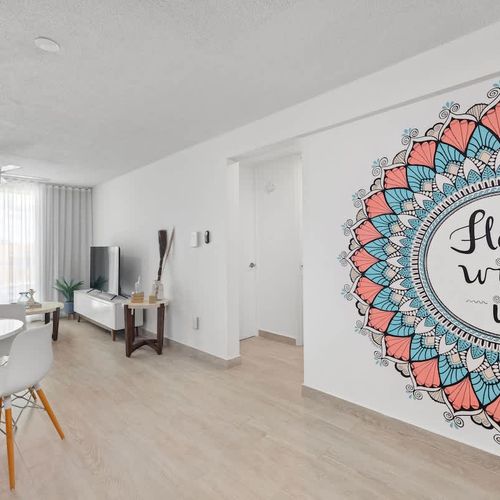 Dine in a modern and elegant setting.