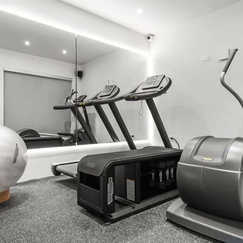 Enjoy a workout in our tranquil gym space, designed for your comfort and convenience.