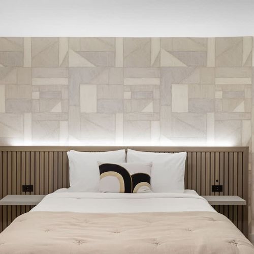 Conveniently located on either side of the bed for easy access.