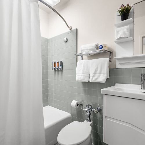 Style in Every Corner. A bathroom with personality and all the essentials.