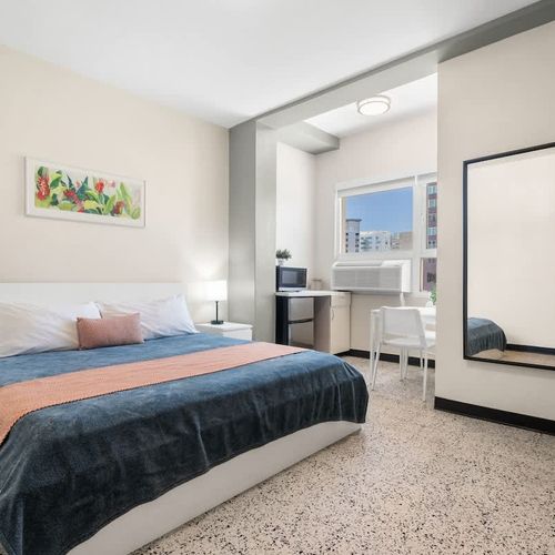 Enjoy the modern comforts of this room, including individual climate control for your perfect temperature and a comfortable setting designed for your ease.