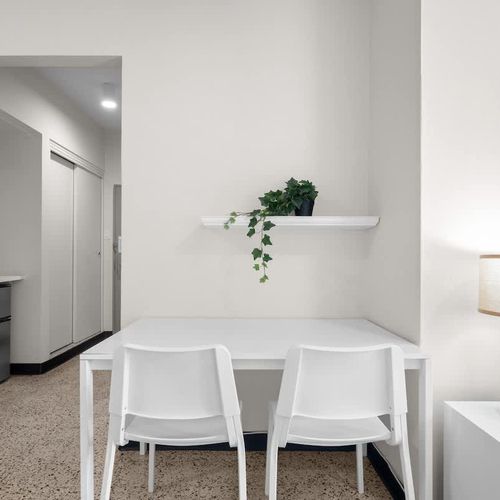 Ideal for digital nomads who need a laptop-friendly space.