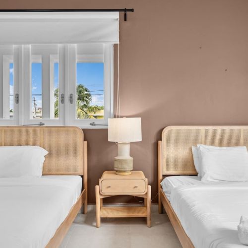 Spacious, clean bedroom for friends or family.