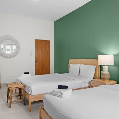 A serene retreat with a chic, modern design.