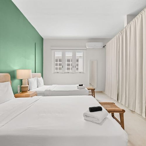 Enjoy a tranquil atmosphere with natural textures and colors.