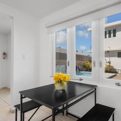 Relax and rejuvenate in this exquisitely designed studio, offering a blend of comfort and beauty to enhance your stay.