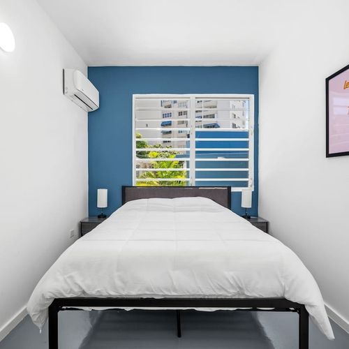 A cozy retreat that combines comfort, style, and a touch of urban living.