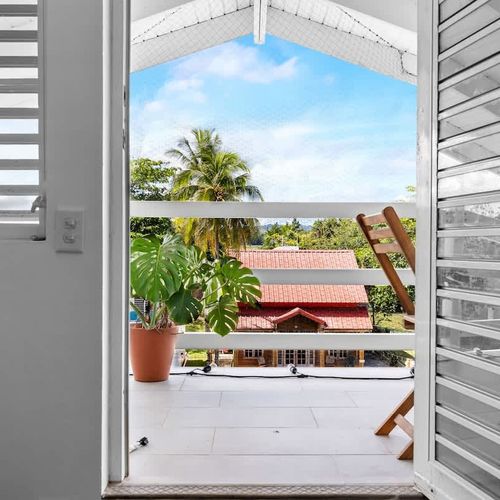 balcony entrance with views