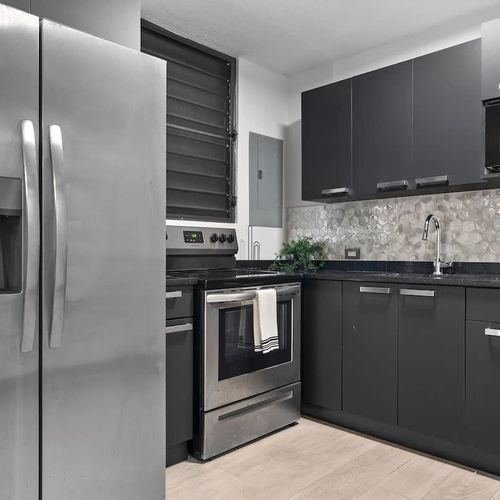 Our kitchen is equipped with everything you need to whip up delicious meals.