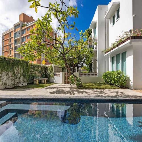 Enjoy a refreshing swim in this private oasis, just steps from your door.