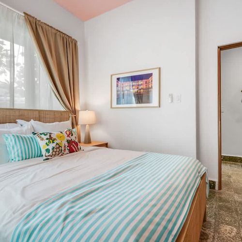 Simple yet stylish room equipped with everything you need for a relaxing stay.