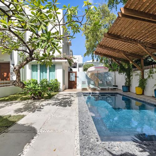 Dive into relaxation with a refreshing swim in your own private oasis, just steps away from your door.