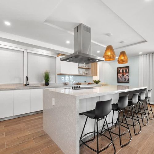 Savor every bite in this stylish dining.